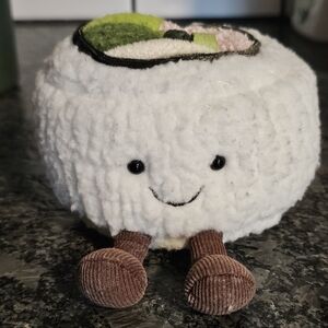 Jellycat SILLY SUSHI CALIFORNIA ROLL Soft Plush RETIRED RARE Food Collectible